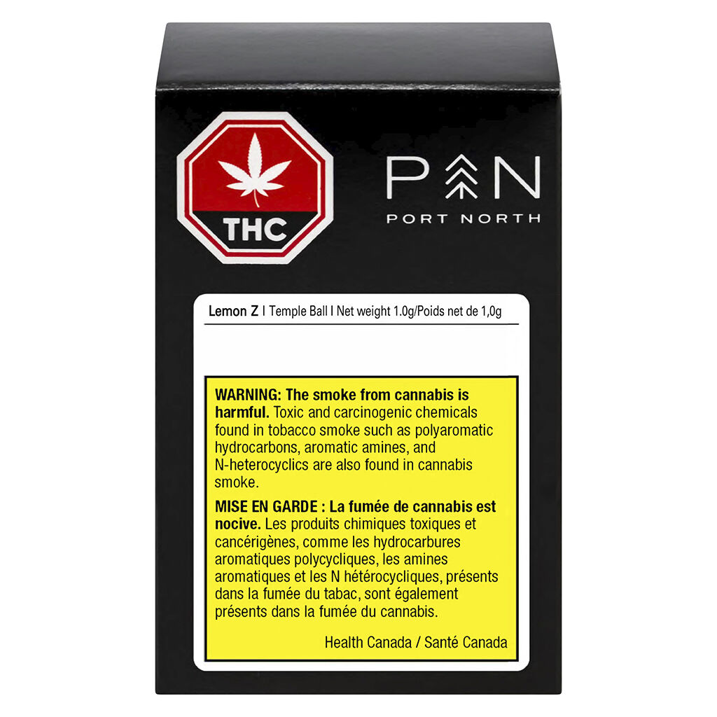 Port North Lemon Z Aged Temple Ball Extract - Port North Lemon Z Aged Temple Ball 1g Hash and Kief